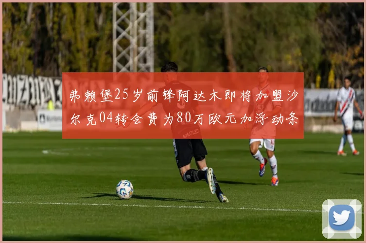 弗赖堡25岁前锋阿达木即将加盟沙尔克04转会费为80万欧元加浮动条件